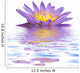 Purple Reflected Lotus Flower Wall Decal