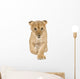Lion Cub Walking Towards Camera Wall Decal