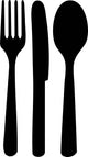 Cutlery Wall Decal