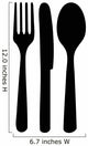 Cutlery Wall Decal