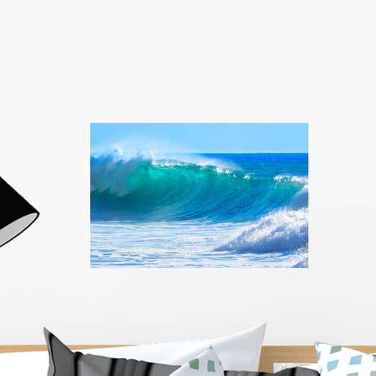Waves Breaking Shore Madeira Wall Decal