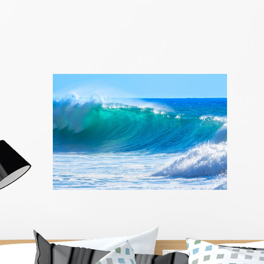 Waves Breaking Shore Madeira Wall Decal