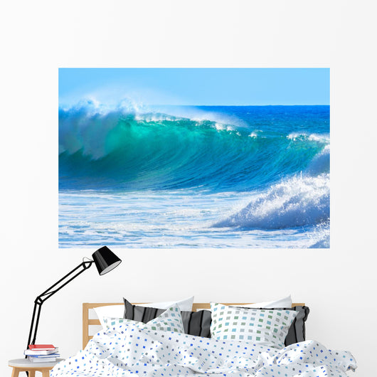 Waves Breaking Shore Madeira Wall Decal