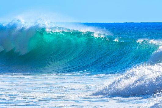 Waves Breaking Shore Madeira Wall Decal