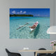 Fishing Boat Polynesian Beach Wall Decal