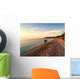 Family Walk along Shore Wall Decal
