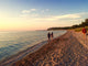 Family Walk along Shore Wall Decal