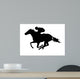 Race Horse Silhouette Wall Decal