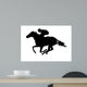 Race Horse Silhouette Wall Decal