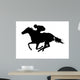 Race Horse Silhouette Wall Decal