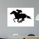 Race Horse Silhouette Wall Decal