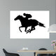 Race Horse Silhouette Wall Decal