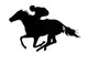 Race Horse Silhouette Wall Decal