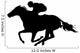 Race Horse Silhouette Wall Decal