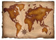 World Chart Ancient Parchment Wall Decal