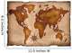 World Chart Ancient Parchment Wall Decal