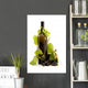 Bottle of Wine and Grapes Studio Wall Decal