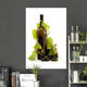 Bottle of Wine and Grapes Studio Wall Decal