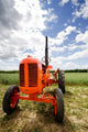 Old Orange Retro Tractor Wall Decal
