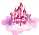 Pink Princess Castle Wall Decal