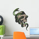 Skull with Snake Wall Decal