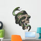 Skull with Snake Wall Decal