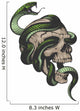 Skull with Snake Wall Decal