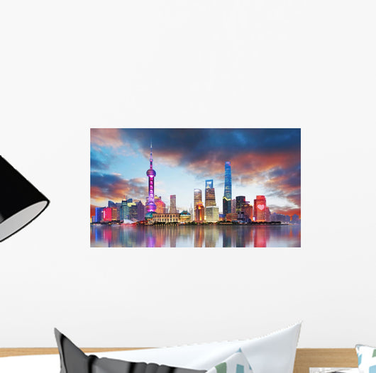 China Shanghai Skyline Wall Decal