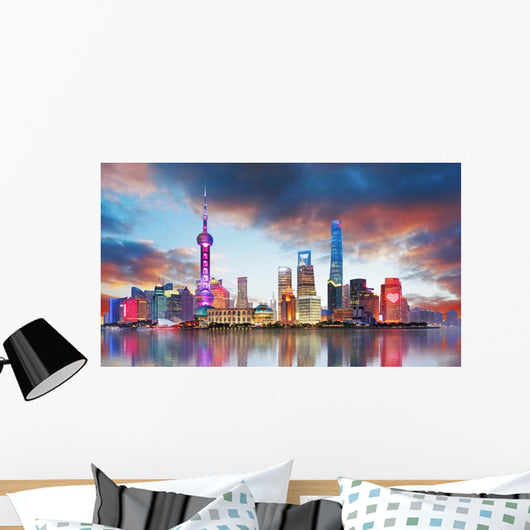China Shanghai Skyline Wall Decal