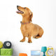 Dachshund Dog White Wall Decal