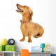 Dachshund Dog White Wall Decal