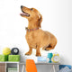 Dachshund Dog White Wall Decal
