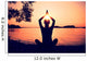 Silhouetted Woman Practicing Yoga Wall Decal