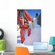 Young Men Mountain Climbing Wall Decal