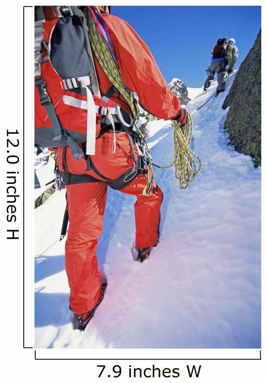 Young Men Mountain Climbing Wall Decal