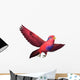 Red and Blue Lory Wall Decal