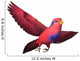 Red and Blue Lory Wall Decal