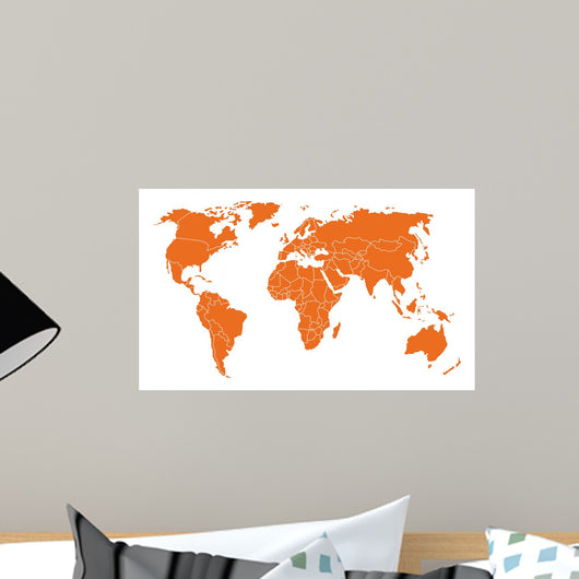 Weltkarte Wall Decal