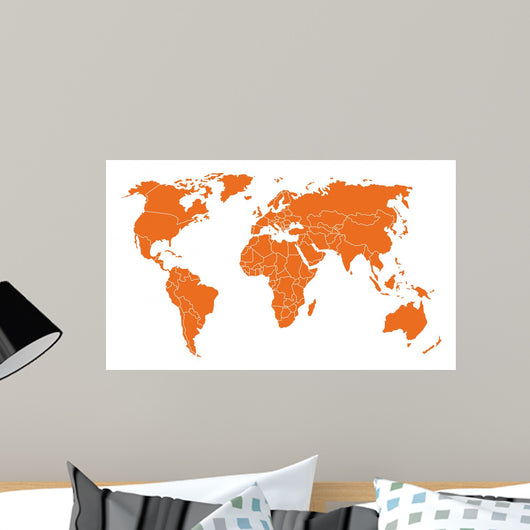 Weltkarte Wall Decal