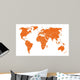 Weltkarte Wall Decal