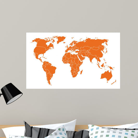 Weltkarte Wall Decal