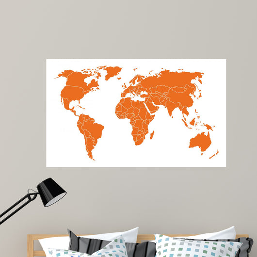 Weltkarte Wall Decal