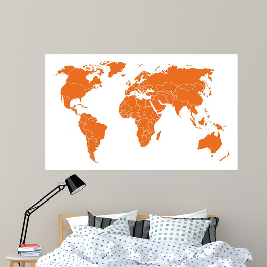 Weltkarte Wall Decal