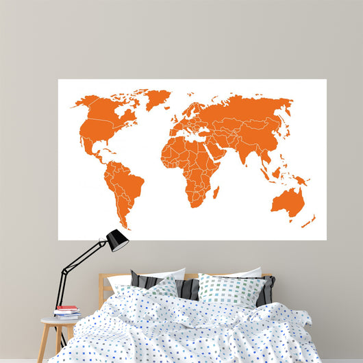 Weltkarte Wall Decal