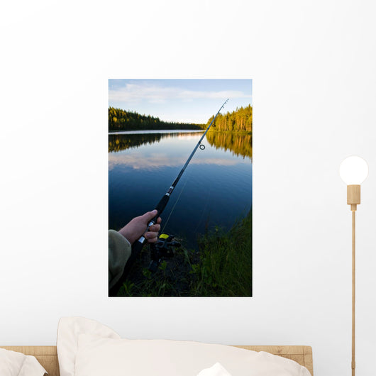 Fishing Calm Summer Lake Wall Decal