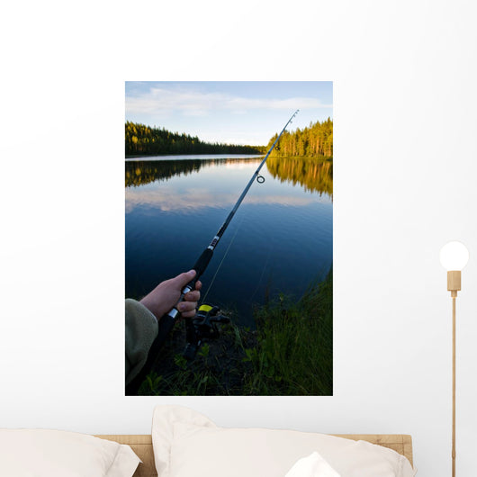Fishing Calm Summer Lake Wall Decal