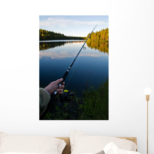 Fishing Calm Summer Lake Wall Decal
