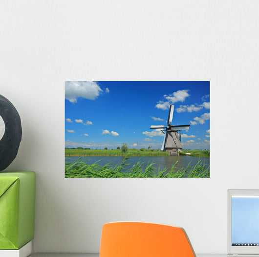 Windmill Kinderdijk Holland Wall Decal