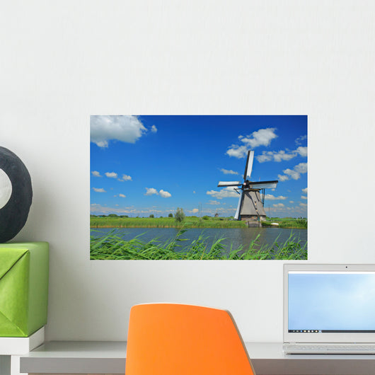 Windmill Kinderdijk Holland Wall Decal