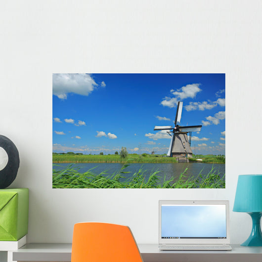 Windmill Kinderdijk Holland Wall Decal